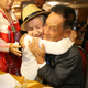 Lee Gyum-sum, 92, of South Korea meets with her North Korean son Lee Sung-chul, 71.